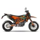 Kit adesivos moto Kit adesivos KTM STOCK V3 ORANGE/TEAL | SM / SMC / SMR