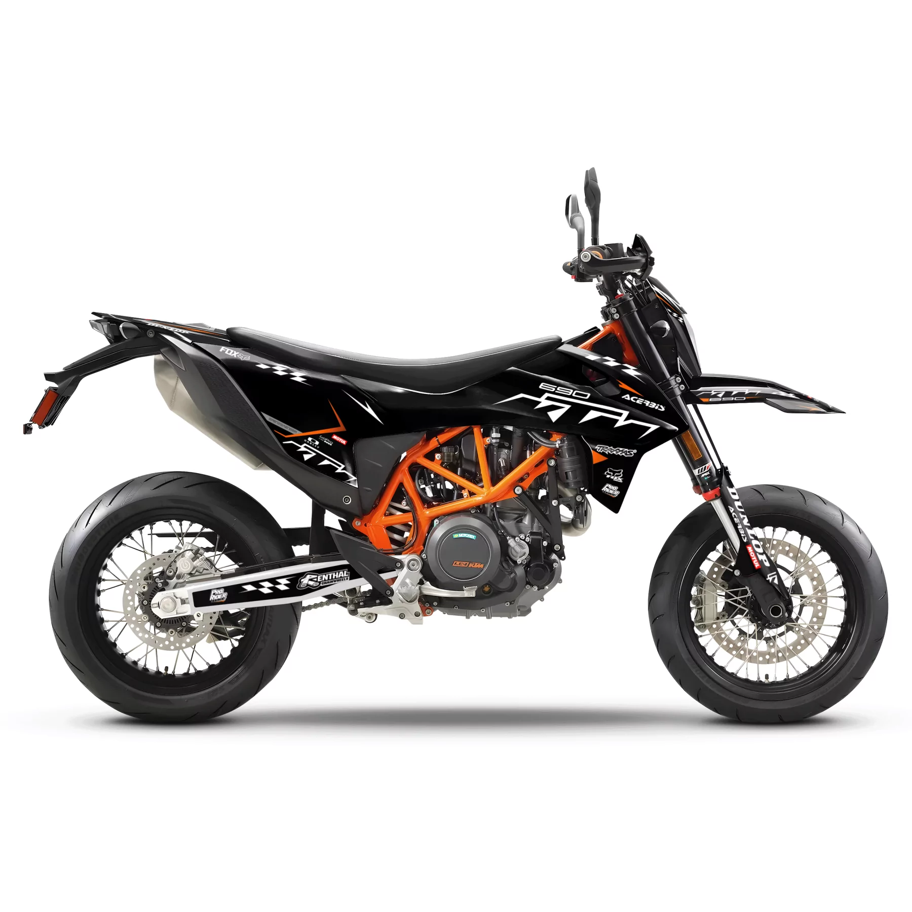 Kit adesivos moto Kit adesivos KTM ProLine Black/orange | SM / SMC / SMR