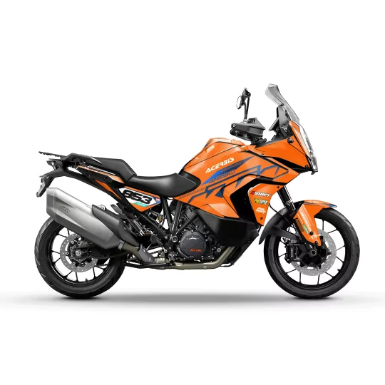 Motorstickerset Stickerset moto KTM 1090 / 1190 Adventure & 1290 / 1390 Super Adventure | Shadow Edition Orange blue