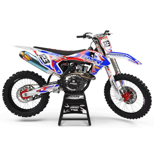 Kit adesivos moto KIT ADESIVOS PERSO MOTOCROSS FMR FACTORY vermelho (ref:prda13a)