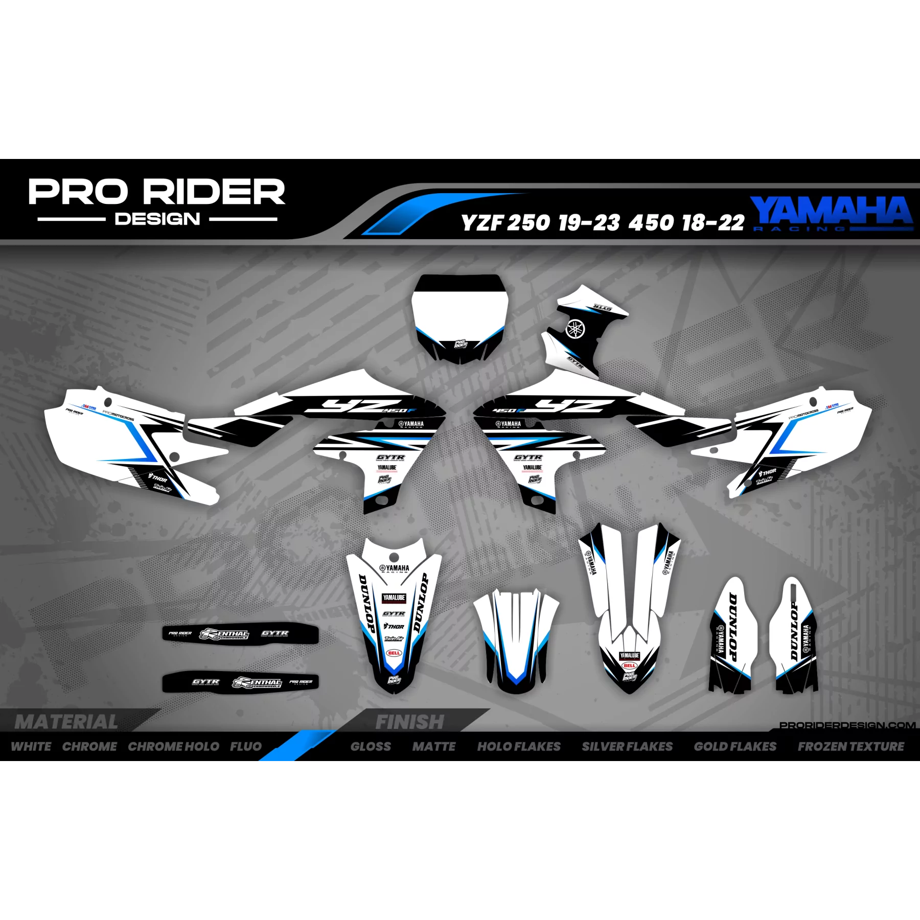 Motorcycle graphics Motocross YAMAHA CUSTOM JET-POWERED