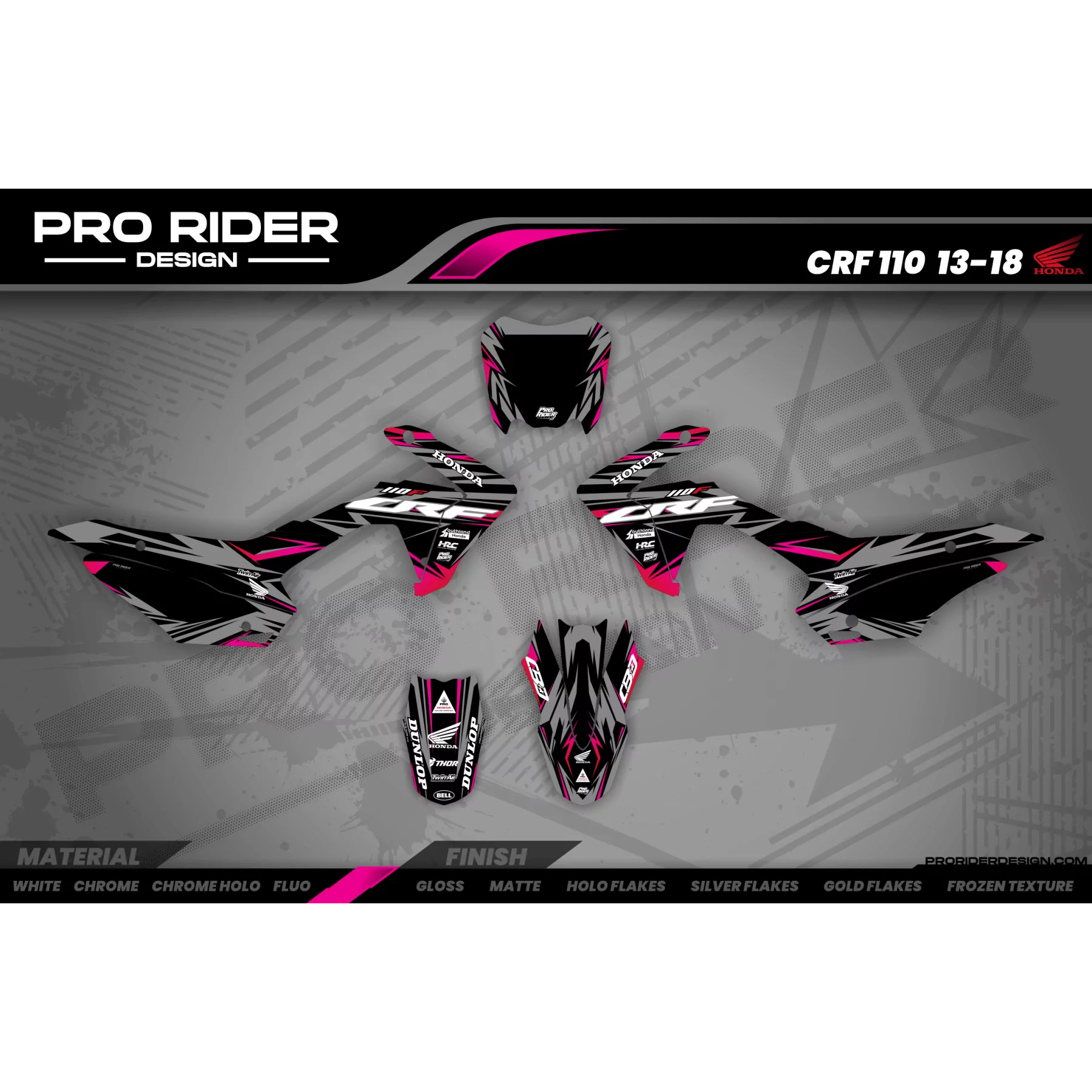 Kit adesivos moto Kit adesivos Motocross personalizado HONDA SMILE