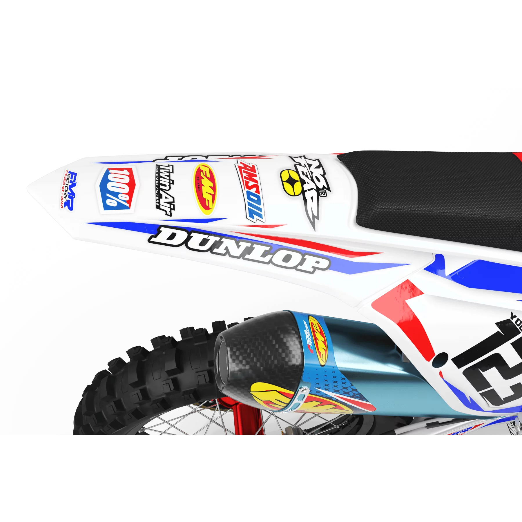 Kit adesivos moto KIT ADESIVOS PERSO MOTOCROSS FMR FACTORY vermelho (ref:prda13a)