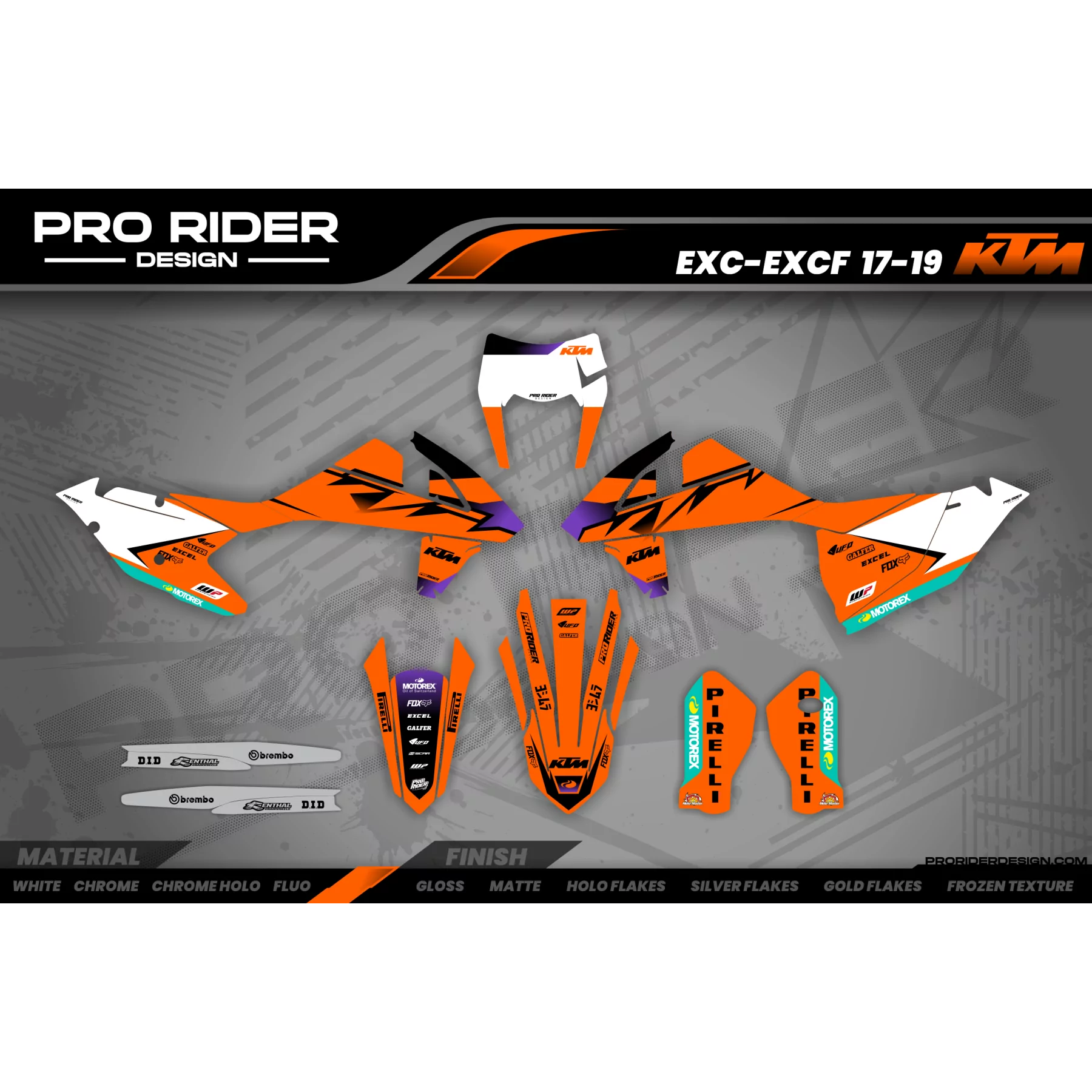 Motorstickerset Stickerset Motocross KTM SX SXF EXC - OEM VECTOR
