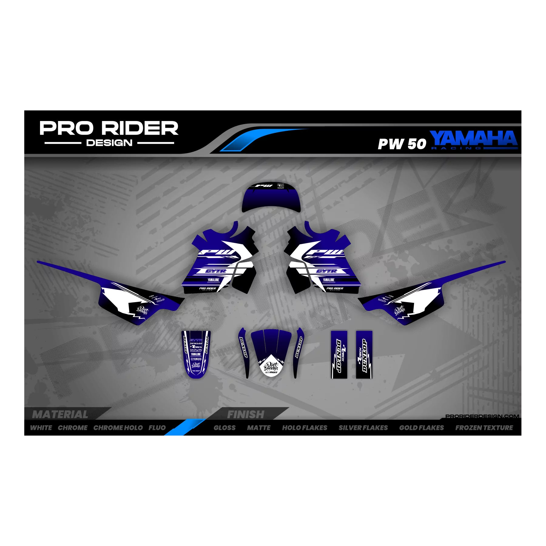 Kit adhesivos moto KIT ADHESIVOS Motocross YAMAHA GYTR DIRT BUDDY'S