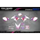Moto stickerset Stickerset Motocross YAMAHA 93th White