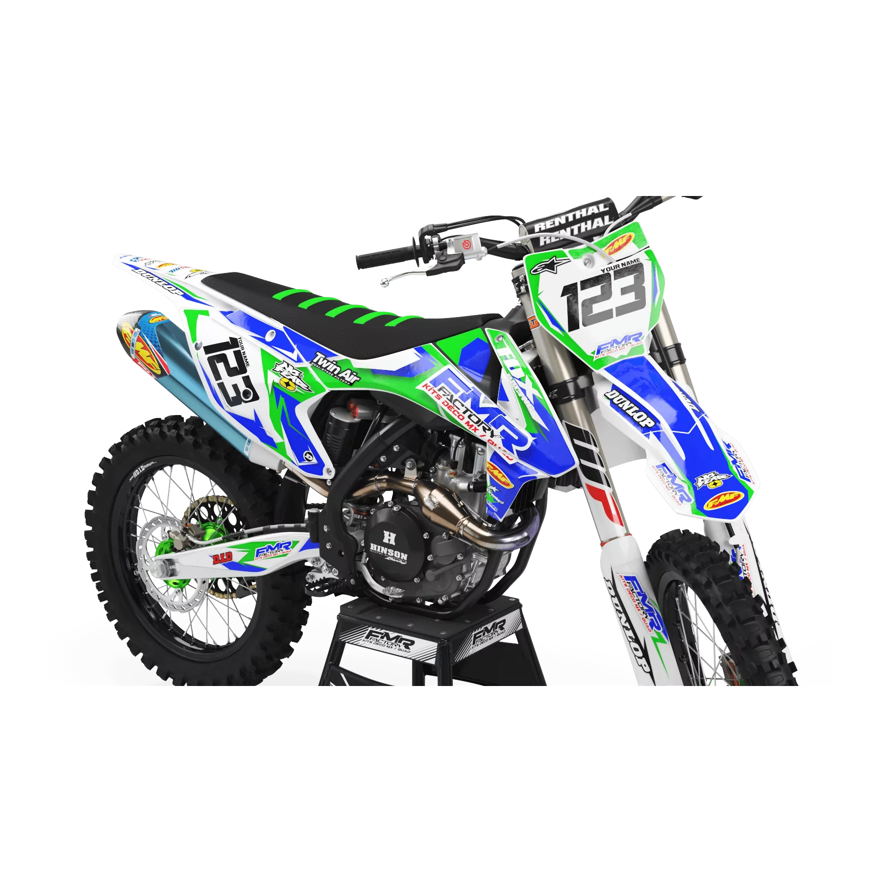GRAPHICS moto Graphics MOTOCROSS FMR FACTORY green (ref:prda13b)