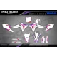 Kit déco moto Kit adesivos Motocross YAMAHA 93th White