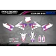Moto stickerset Stickerset Motocross YAMAHA 93th White