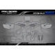Motorrad Dekor Dekor Motocross YAMAHA Speed Blocks - GREY