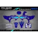 Kit adesivos moto Kit adesivos Motocross YAMAHA Speed Blocks - BLUE