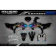 Stickerset moto STICKERSET Motocross YAMAHA Speed Blocks - BLACK