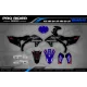 Motorrad Dekor DEKOR Motocross YAMAHA BLACK FLAG