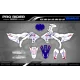 Stickerset moto STICKERSET Motocross YAMAHA WHITE FLAG