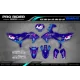 Motorrad Dekor DEKOR Motocross YAMAHA PIXEL BLUE