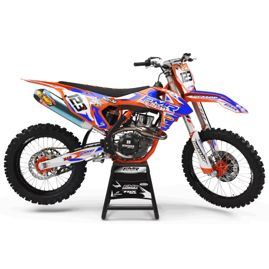 Kit adesivos moto KIT ADESIVOS MOTOCROSS FMR FACTORY laranja (ref:prda13c)