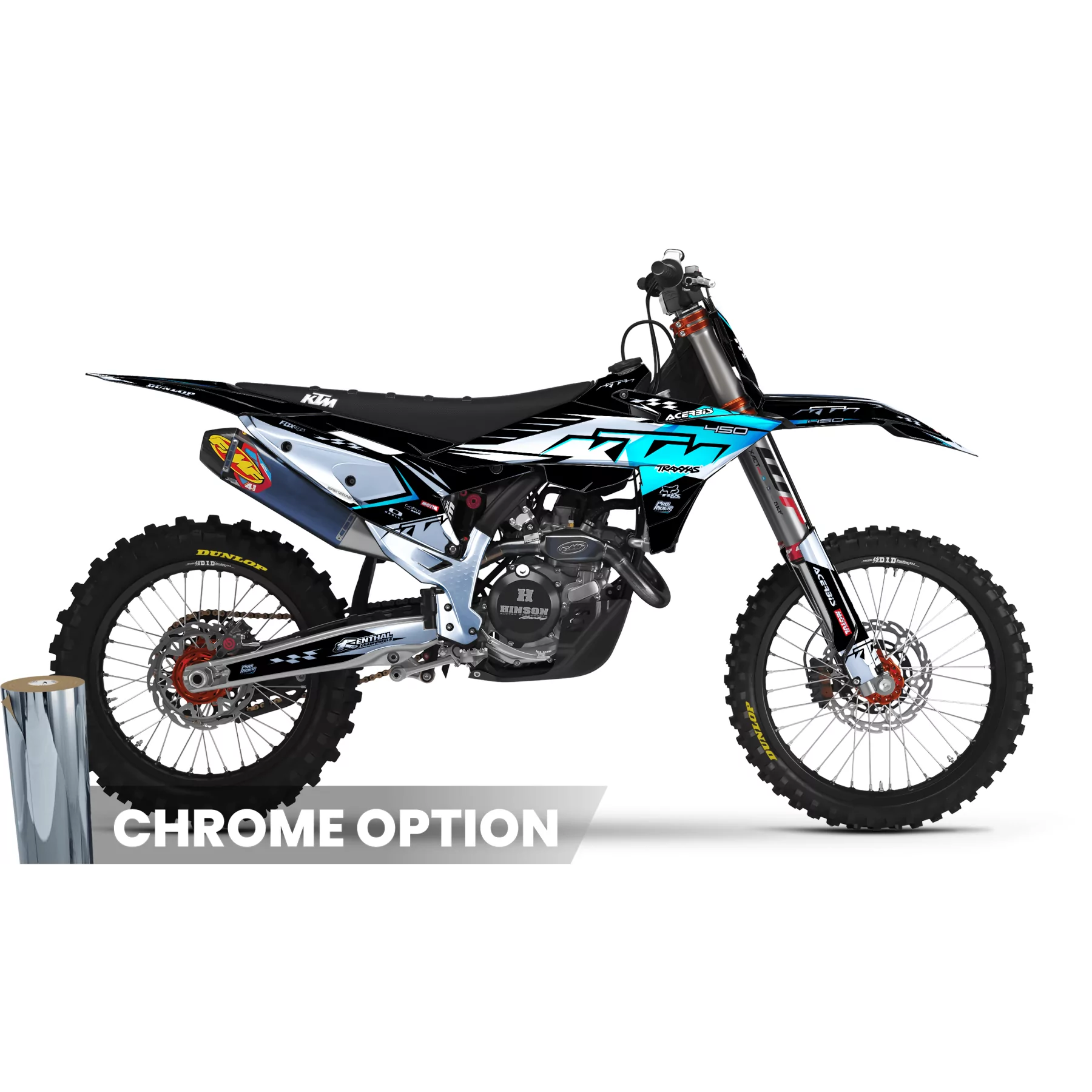 Kit adesivos moto Kit adesivos Motocross KTM SX SXF EXC | ProLine Teal