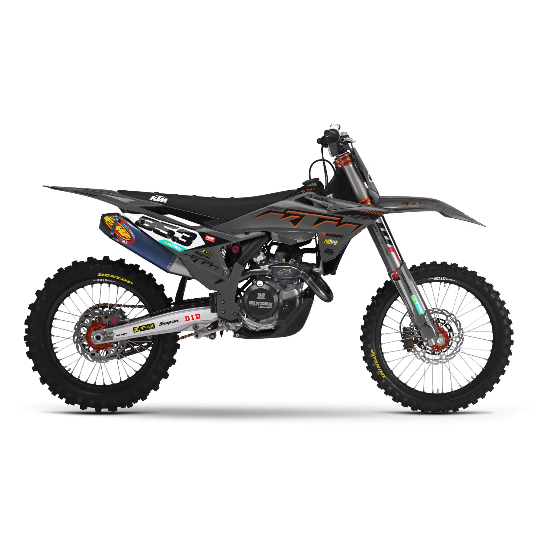 Grafiche moto grafiche Motocross KTM SX SXF EXC | Shadow Edition | Grey black