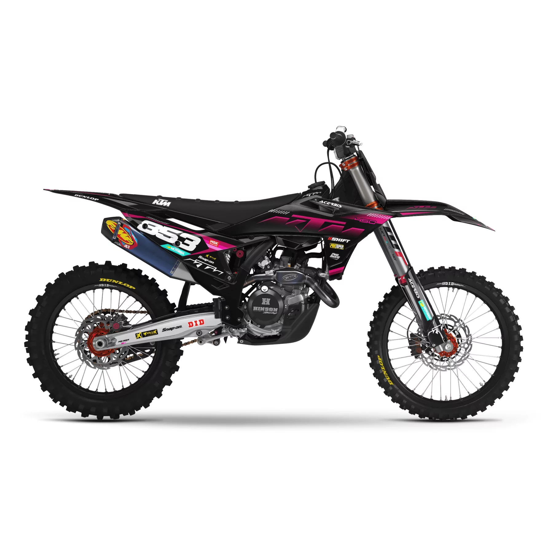 Grafiche moto grafiche Motocross KTM SX SXF EXC | Shadow Edition | Black pink