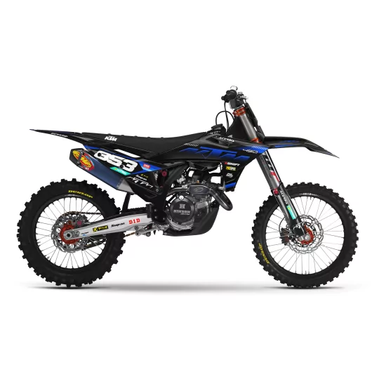 Kit adesivos moto Kit adesivos Motocross KTM SX SXF EXC | Shadow Edition | Black blue