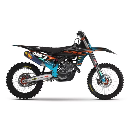 Kit adesivos moto Kit adesivos Motocross KTM SX SXF EXC | Shadow Edition | Black orange dark teal