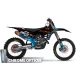Moto stickerset Stickerset Motocross KTM SX SXF EXC | Shadow Edition | Black orange dark teal