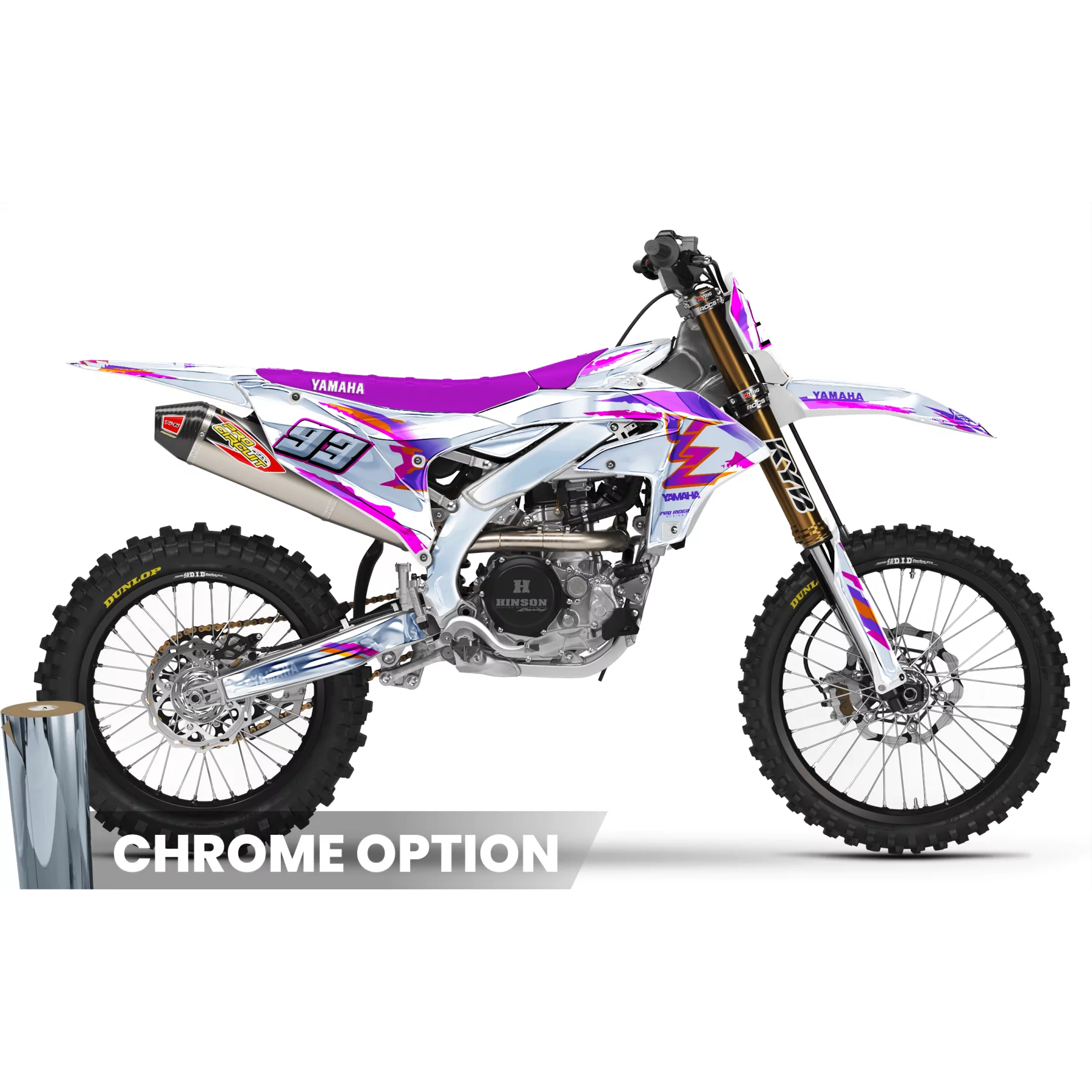 Kit adesivos moto Kit adesivos Motocross YAMAHA 93th White