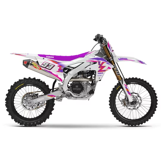 Moto stickerset STICKERSET Motocross YAMAHA 93th White