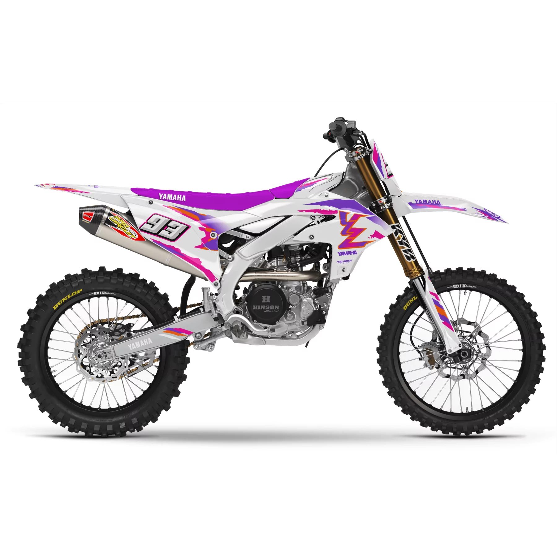 Kit adesivos moto Kit adesivos Motocross YAMAHA 93th White