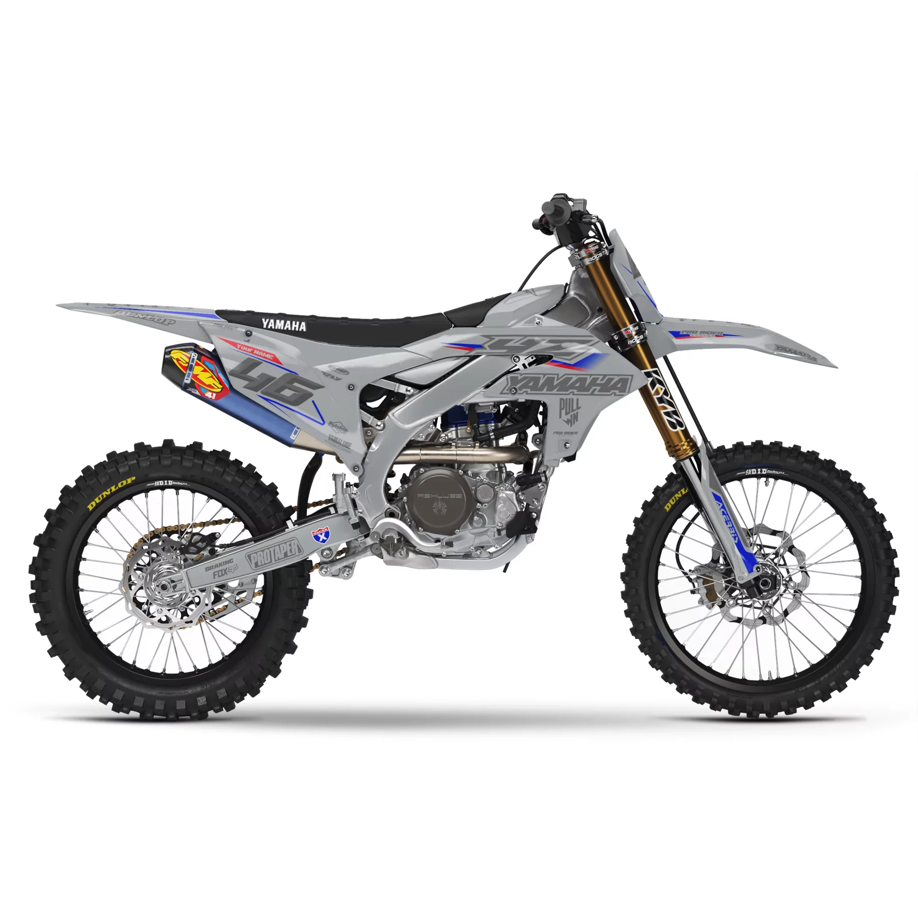 Motorcycle graphics Graphics Motocross YAMAHA GREY FLAG