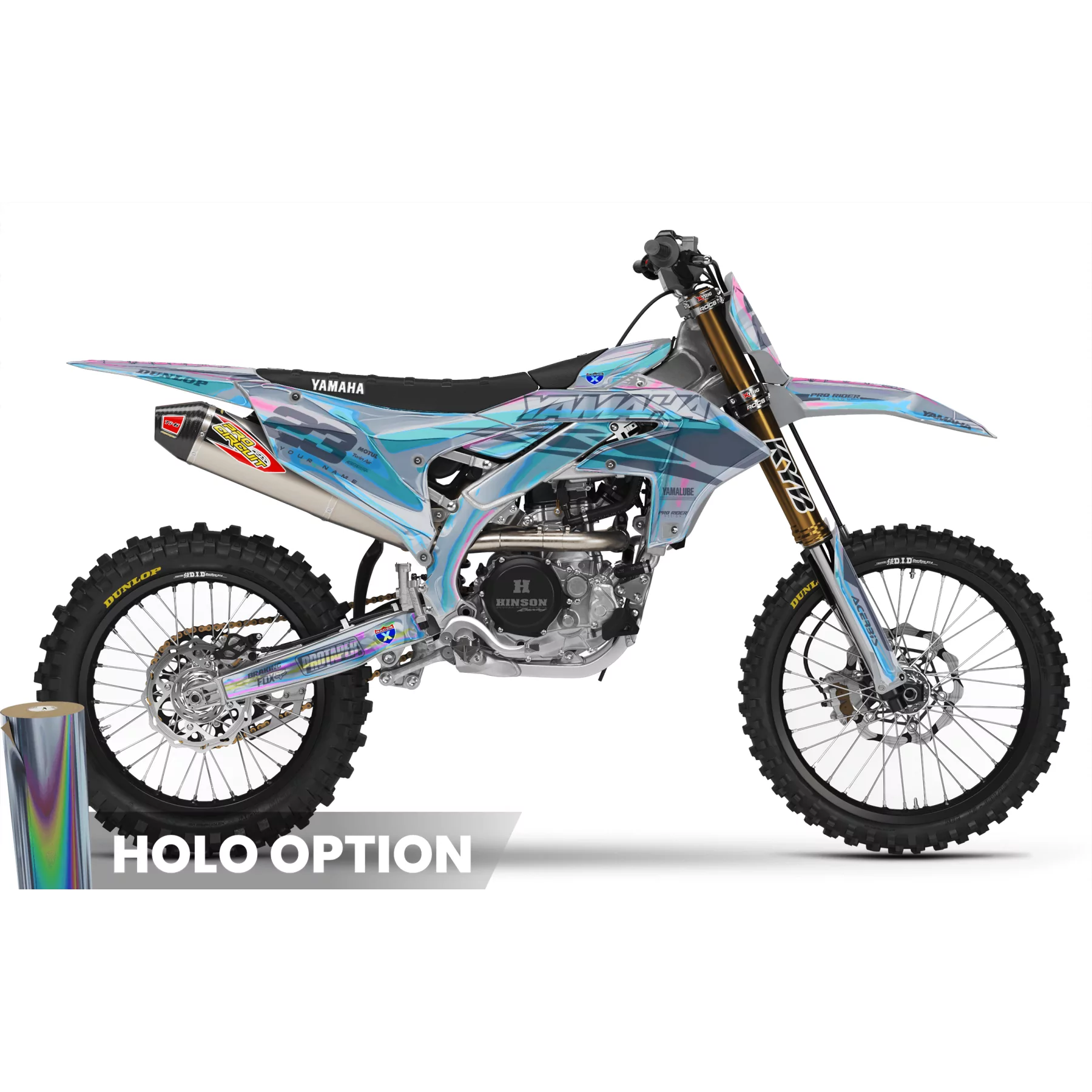 Motorrad Dekor Dekor Motocross YAMAHA Speed Blocks - GREY