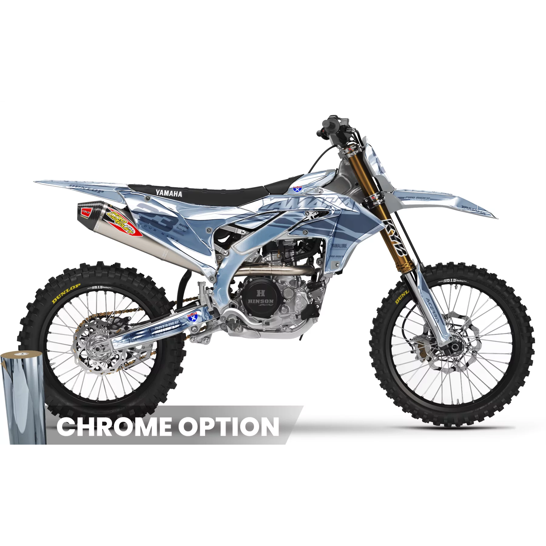 Motorrad Dekor Dekor Motocross YAMAHA Speed Blocks - GREY