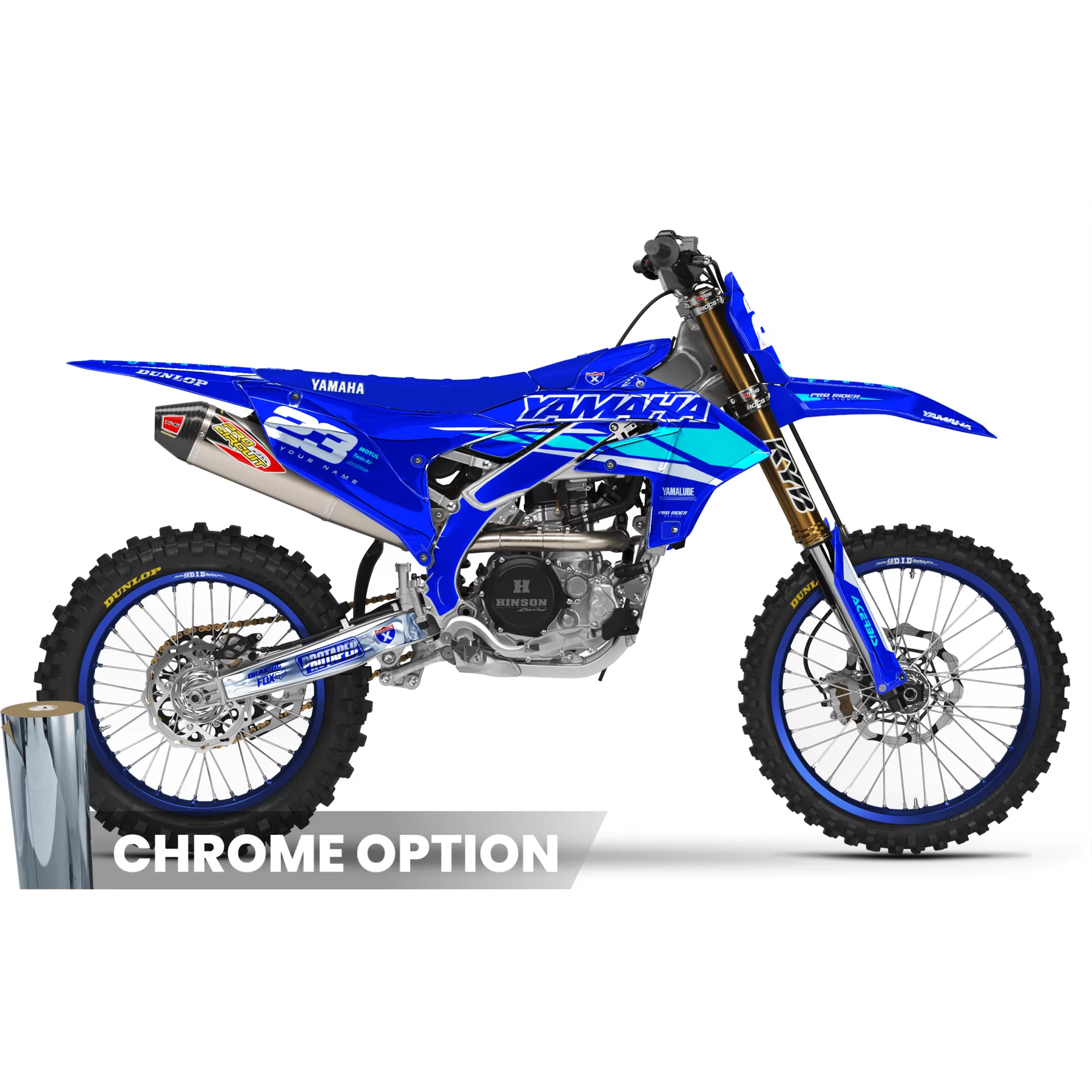 Motorstickerset Stickerset Motocross YAMAHA Speed Blocks - BLUE
