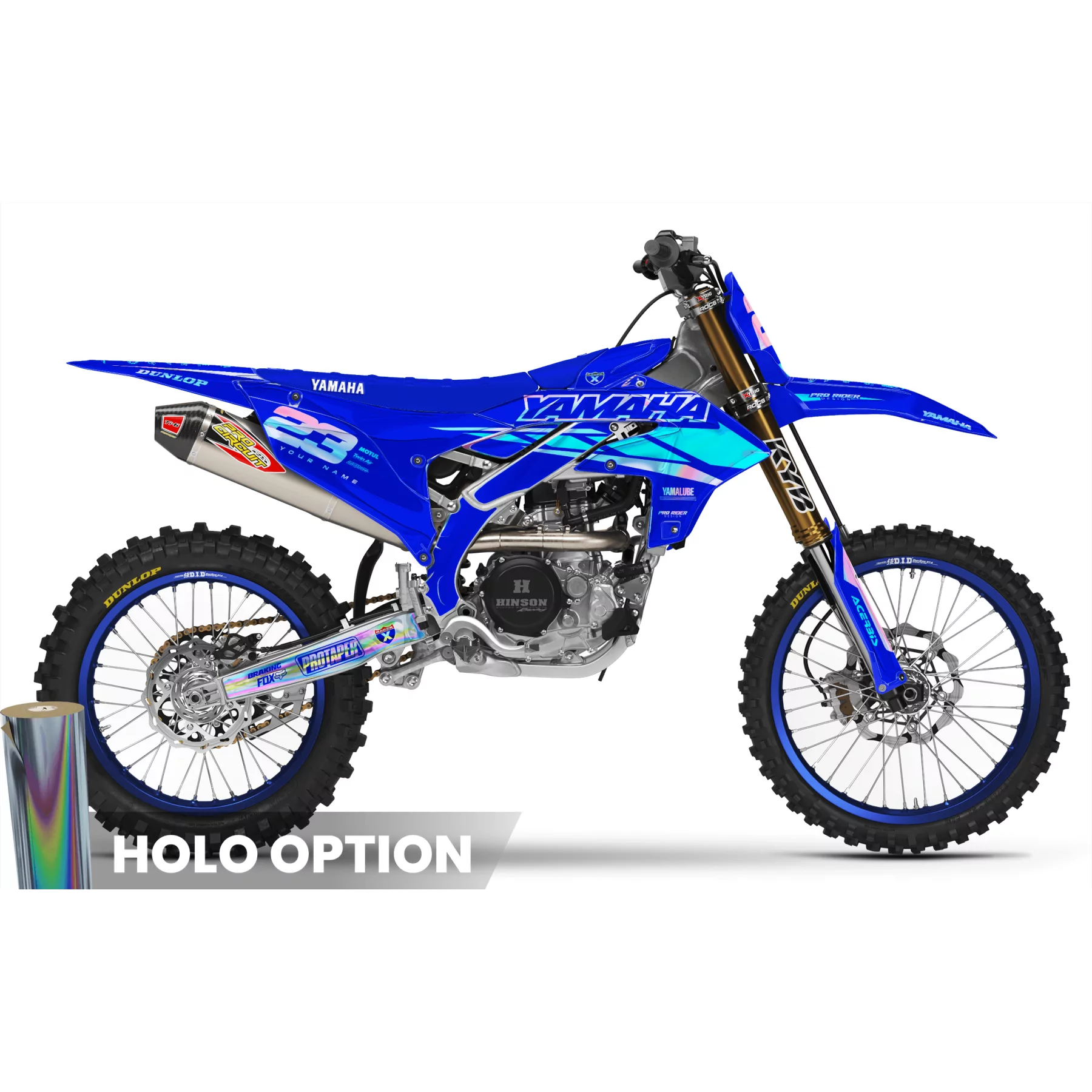 Motorstickerset Stickerset Motocross YAMAHA Speed Blocks - BLUE