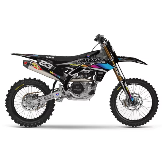 Stickerset motor Stickerset Motocross YAMAHA Speed Blocks - BLACK
