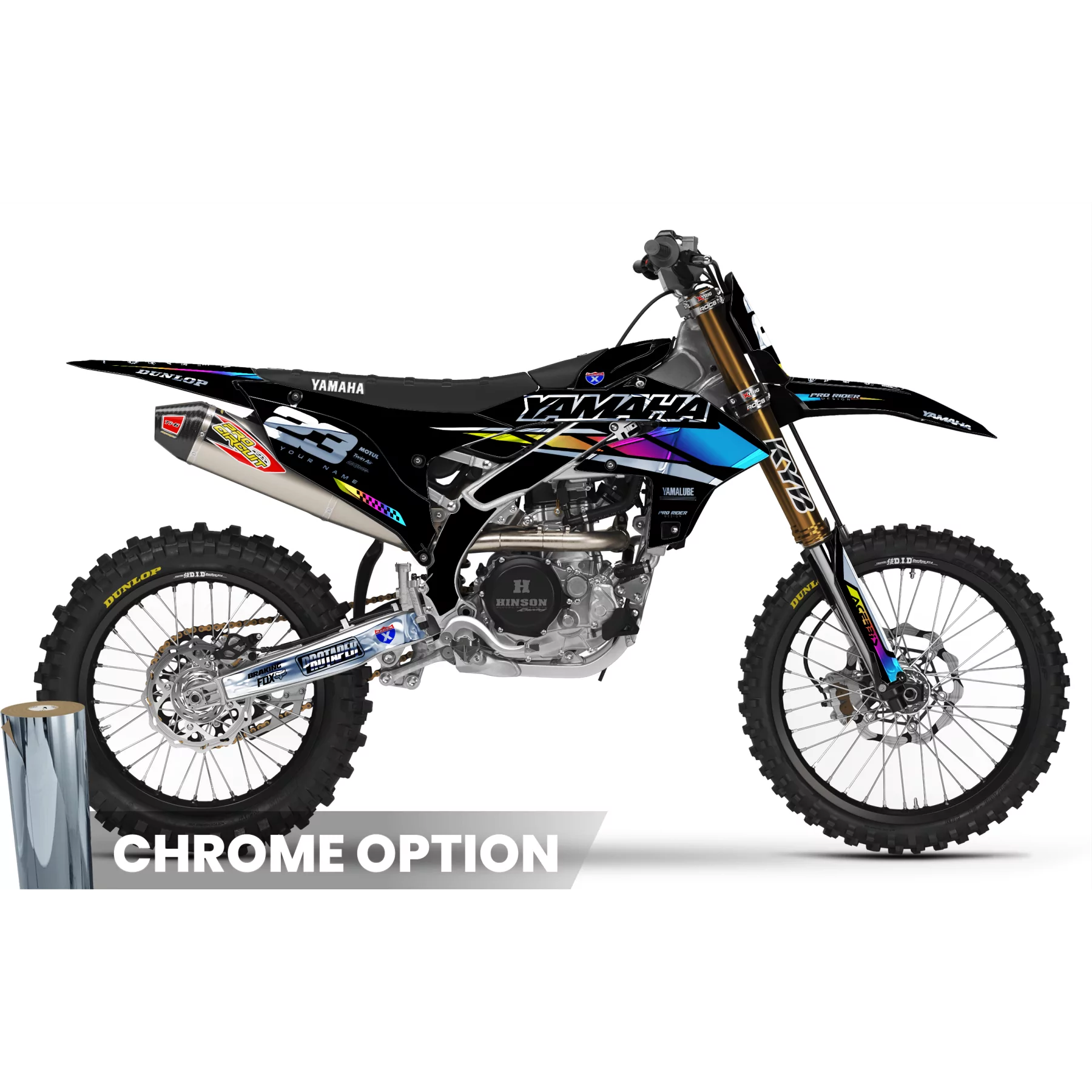 Kit adesivos moto Kit adesivos Motocross YAMAHA Speed Blocks - BLACK