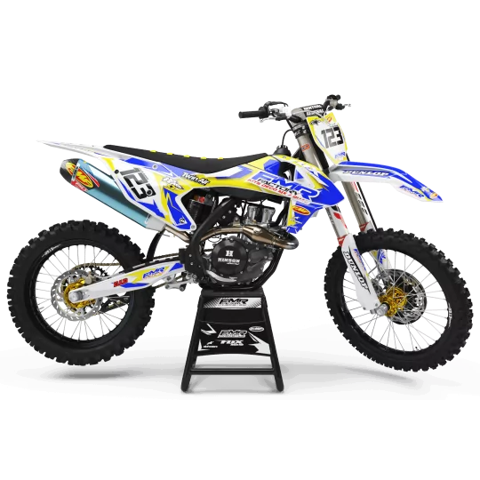 Kit adesivos moto KIT ADESIVOS MOTOCROSS FMR FACTORY amarelo (ref:prda13d)