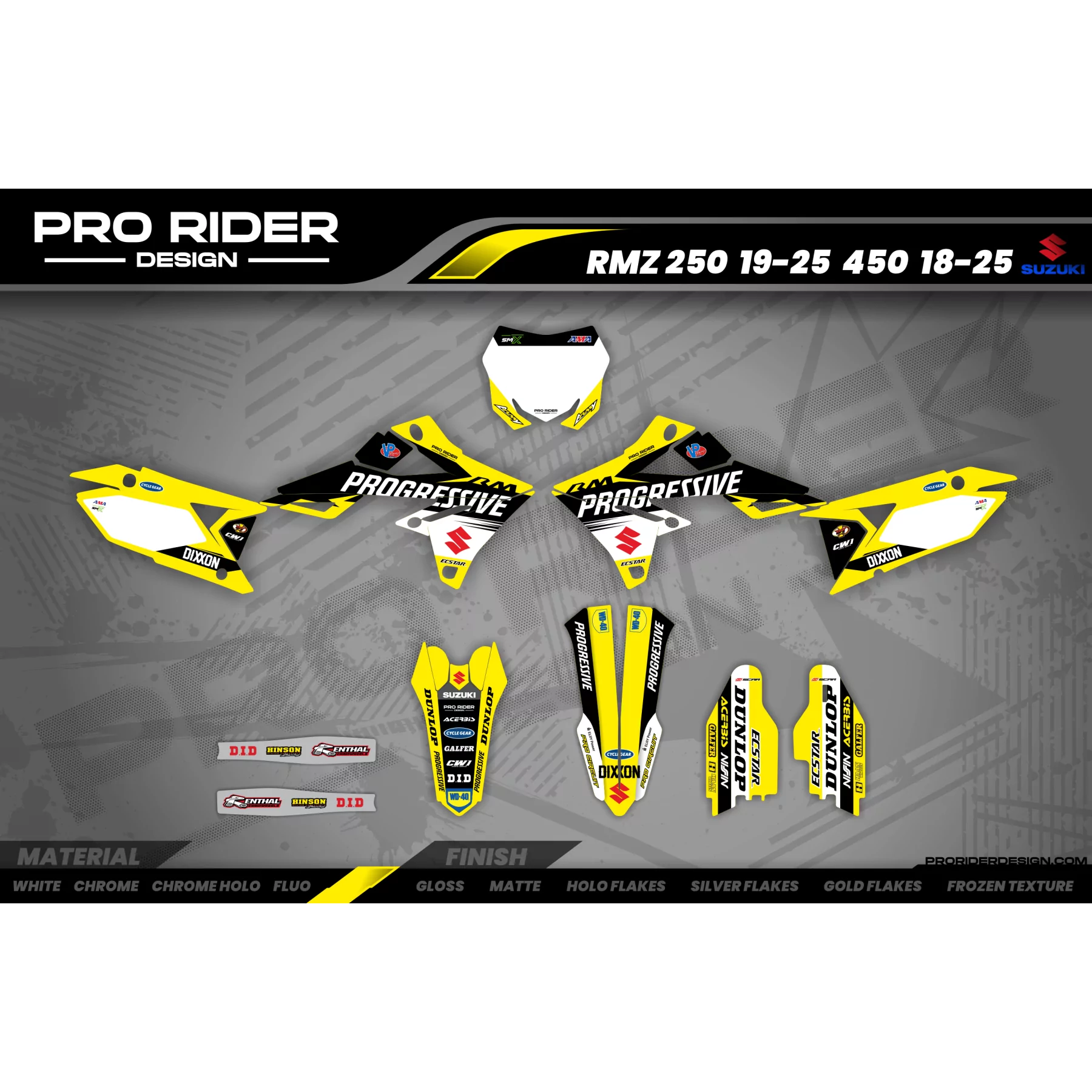 Kit adesivos moto Kit adesivos SUZUKI | KEN ROCZEN PROGRESSIVE Replica