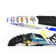 Kit adesivos moto KIT ADESIVOS MOTOCROSS FMR FACTORY amarelo (ref:prda13d)