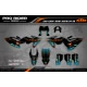 Kit adesivos moto Kit adesivos Motocross KTM SX SXF EXC | Shadow Edition | Black orange dark teal