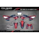 Kit adesivos moto KIT ADESIVOS Motocross HONDA TEAM HRC PROGRESSIVE | RED