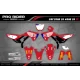 Kit adesivos moto KIT ADESIVOS Motocross HONDA | HRC RED WINGS