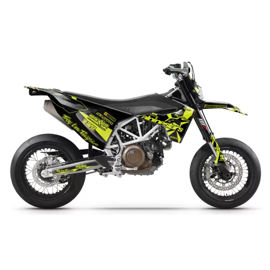 Motorstickerset Stickerset 701 HUSQVARNA | ALPINESTARS NEON