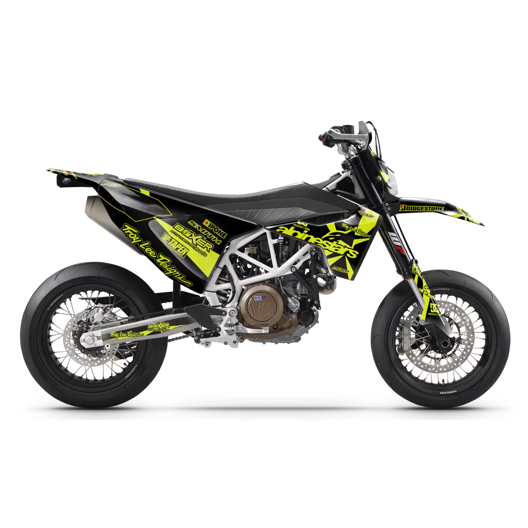 Kit adhesivos moto Kit adhesivos 701 HUSQVARNA | ALPINESTARS NEON