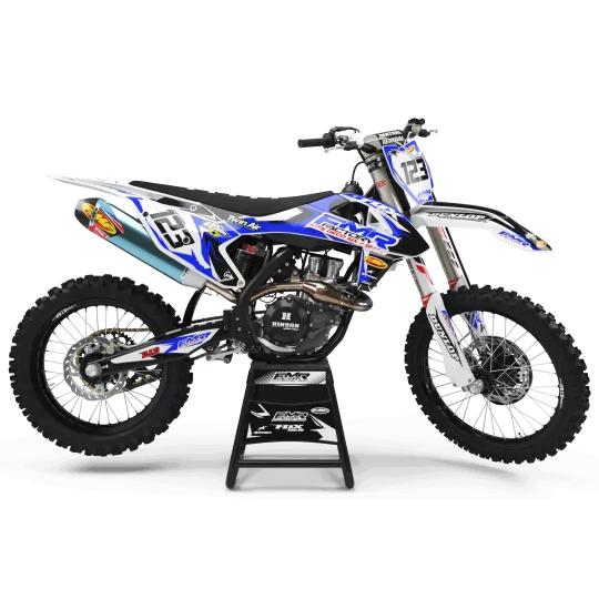 Kit adesivos moto KIT ADESIVOS MOTOCROSS FMR FACTORY azul (ref:prda13e)