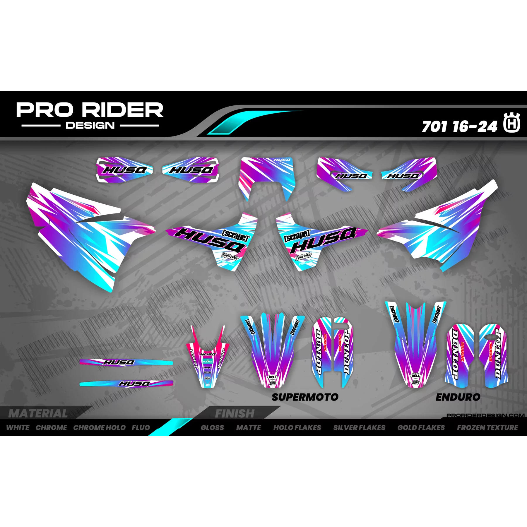 Kit adhesivos moto Kit adhesivos 701 HUSQY | Savage