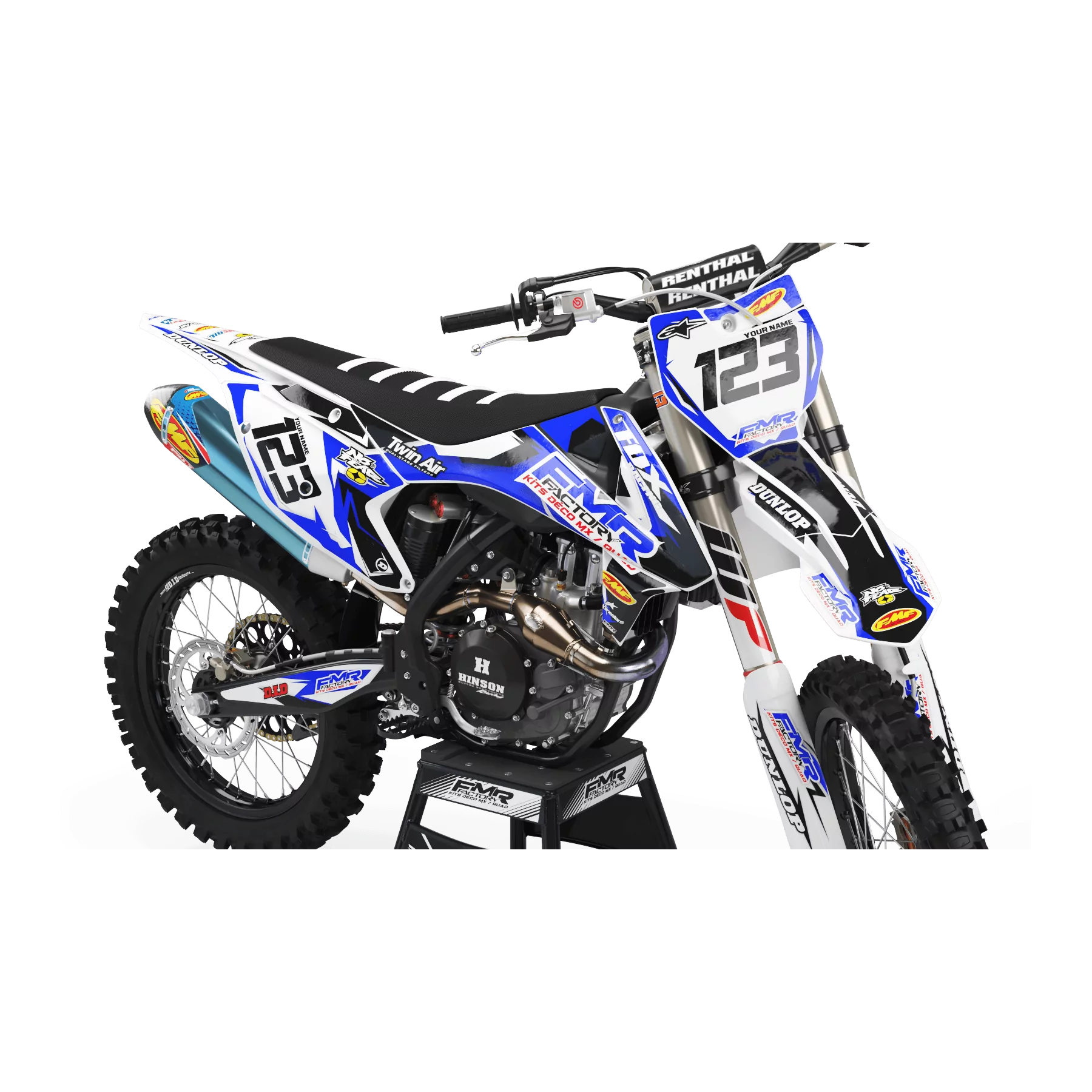 GRAPHICS moto GRAPHICS MOTOCROSS FMR FACTORY blue (ref:prda13e)
