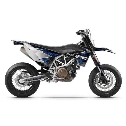 Kit déco moto Kit adesivos 701 HUSQVARNA | WHITE BLUE BOLD EFFECT