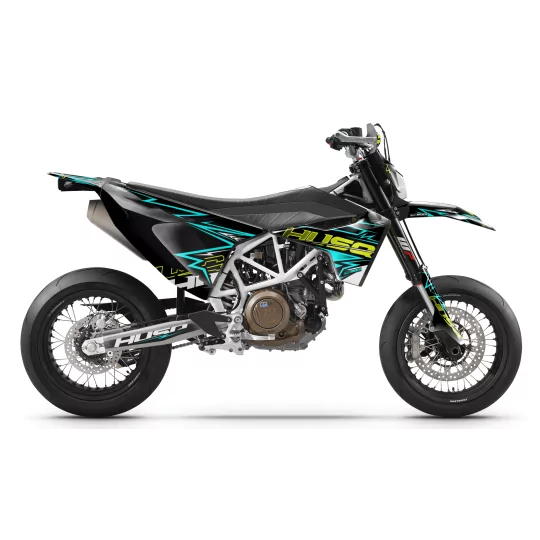 Stickerset motor Stickerset 701 HUSQY | TEAL BOLD EFFECT