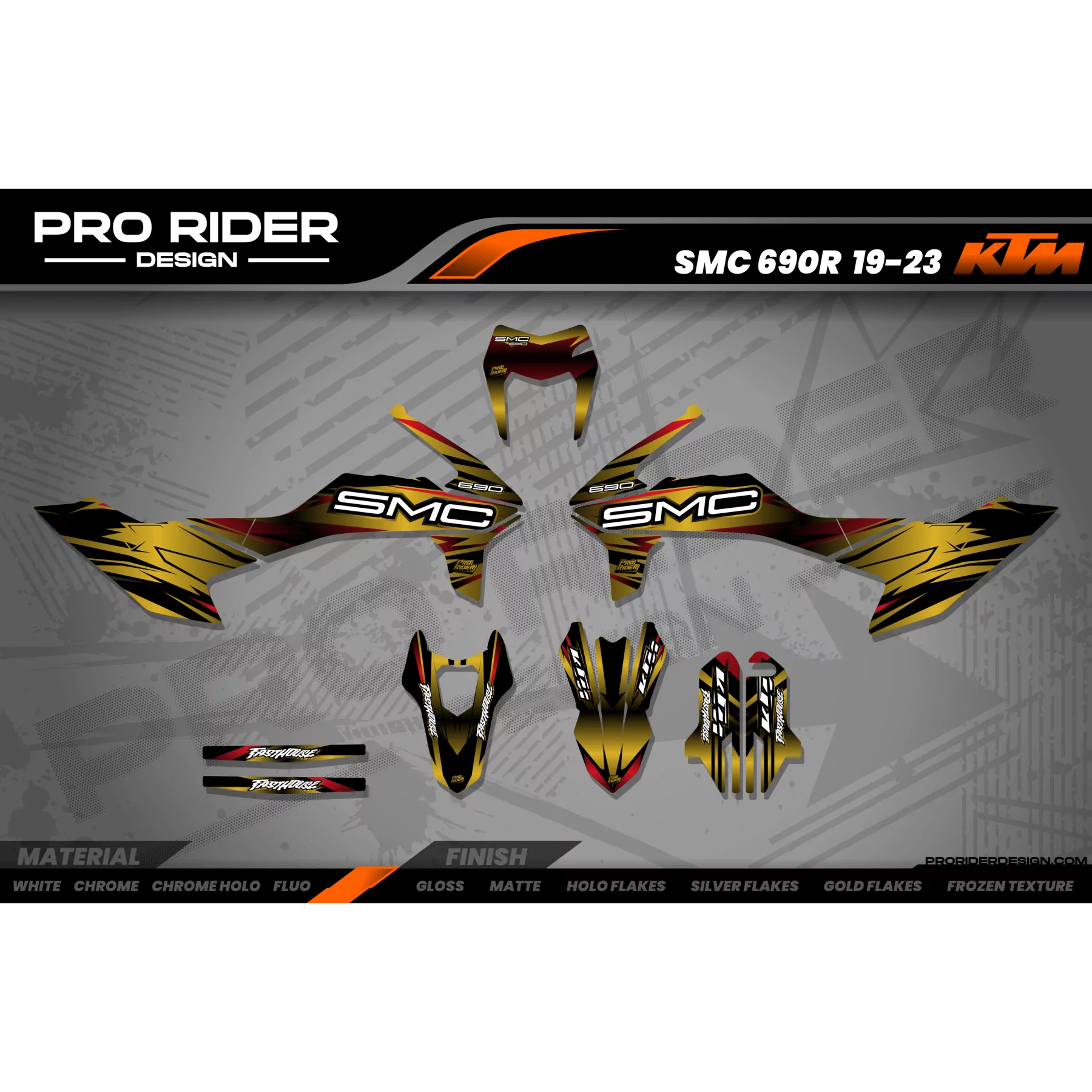 Kit adesivos moto Kit adesivos KTM STOCK V3 BRONZE| SM / SMC / SMR